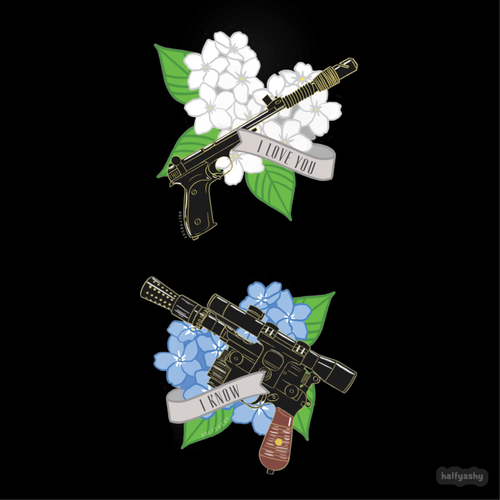 Forget-Me-Not Blaster Quote Enamel Pin [PRE-SALE]