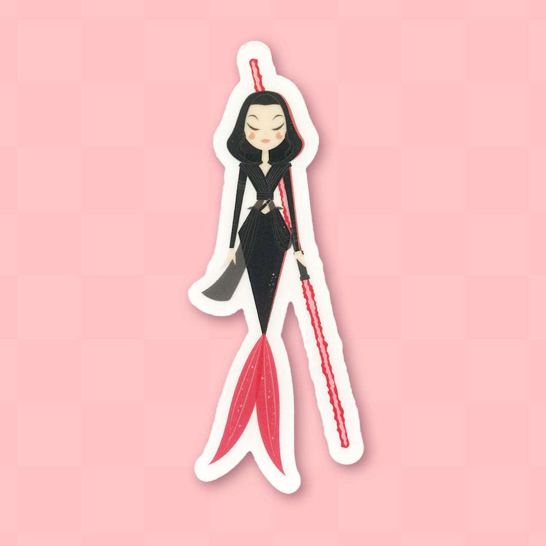 Dark Rey Mermie Vinyl Sticker