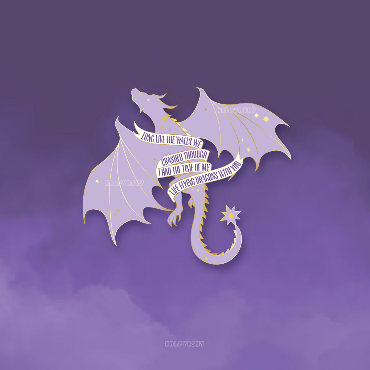 Purple Dragon Enamel Pin