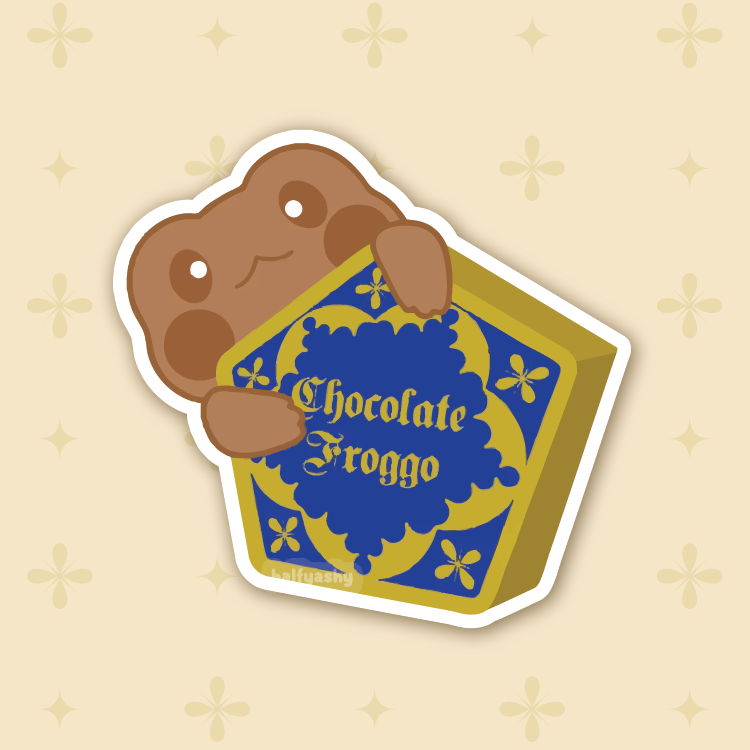Chocolate Froggo Vinyl Sticker