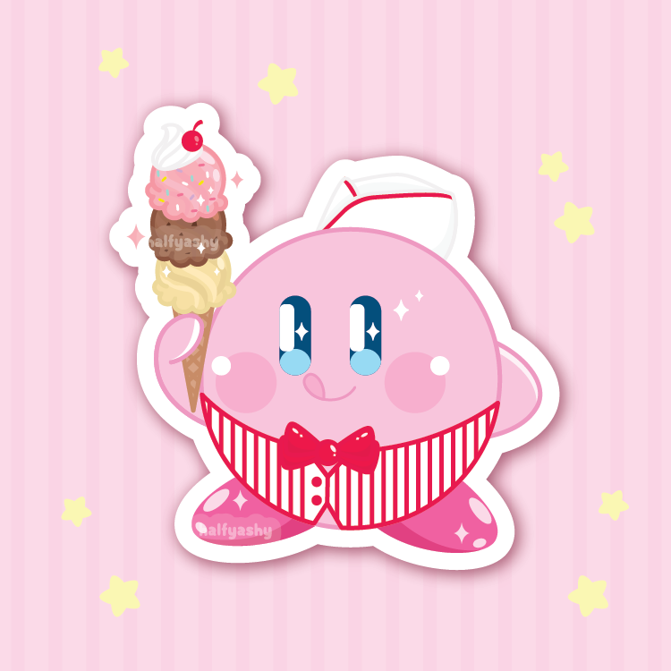 Icecream Parlor Poyo Vinyl Sticker