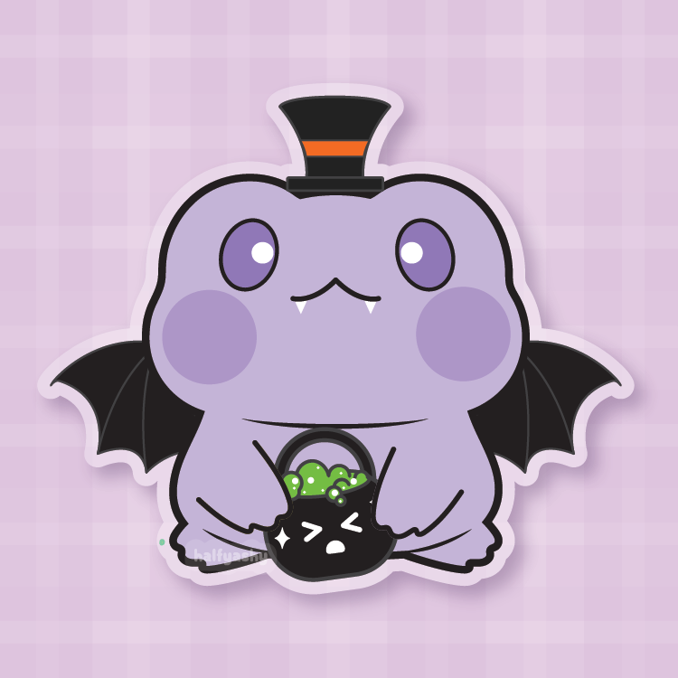 Vampire Froggo Vinyl Sticker
