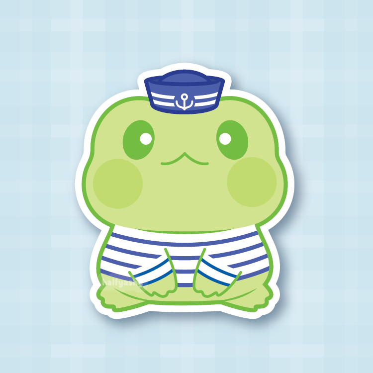 Sailor Froggo Vinyl Sticker