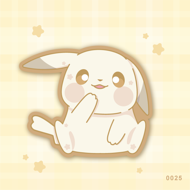 Poke Cutie Peaky #0025 Vinyl Sticker