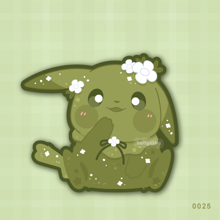 Poke Cutie Mossy #0025 Vinyl Sticker