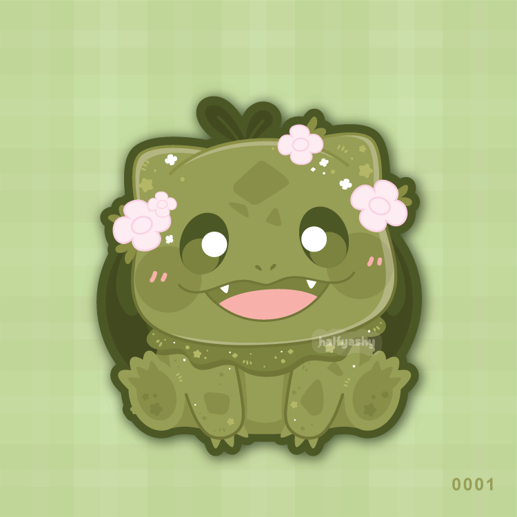 Poke Cutie Mossy #0001 Vinyl Sticker