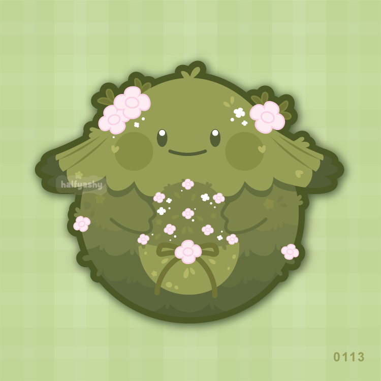 Poke Cutie Mossy #0113 Vinyl Sticker