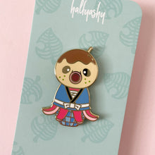 Load image into Gallery viewer, Kokeshi Tako Enamel Pin