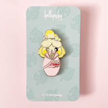 Load image into Gallery viewer, Kokeshi Pink Kimono Enamel Pin