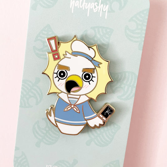 Kokeshi Sea Captain Enamel Pin