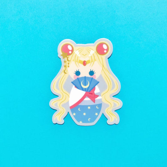 Kokeshi Moonie Vinyl Stickers