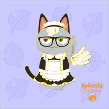Load image into Gallery viewer, Kokeshi Maid Enamel Pin