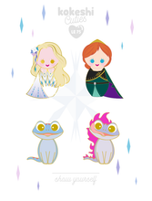 Load image into Gallery viewer, Kokeshi Frozen