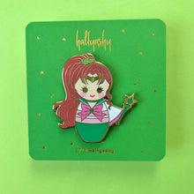 Load image into Gallery viewer, Kokeshi Thunder Enamel Pin