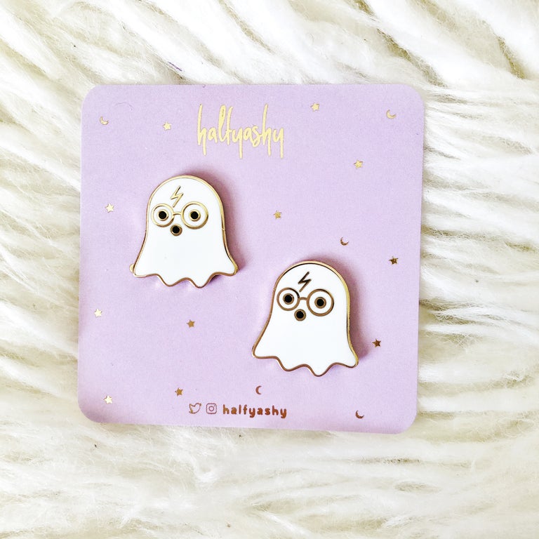 Wizard Ghostie Enamel Pin