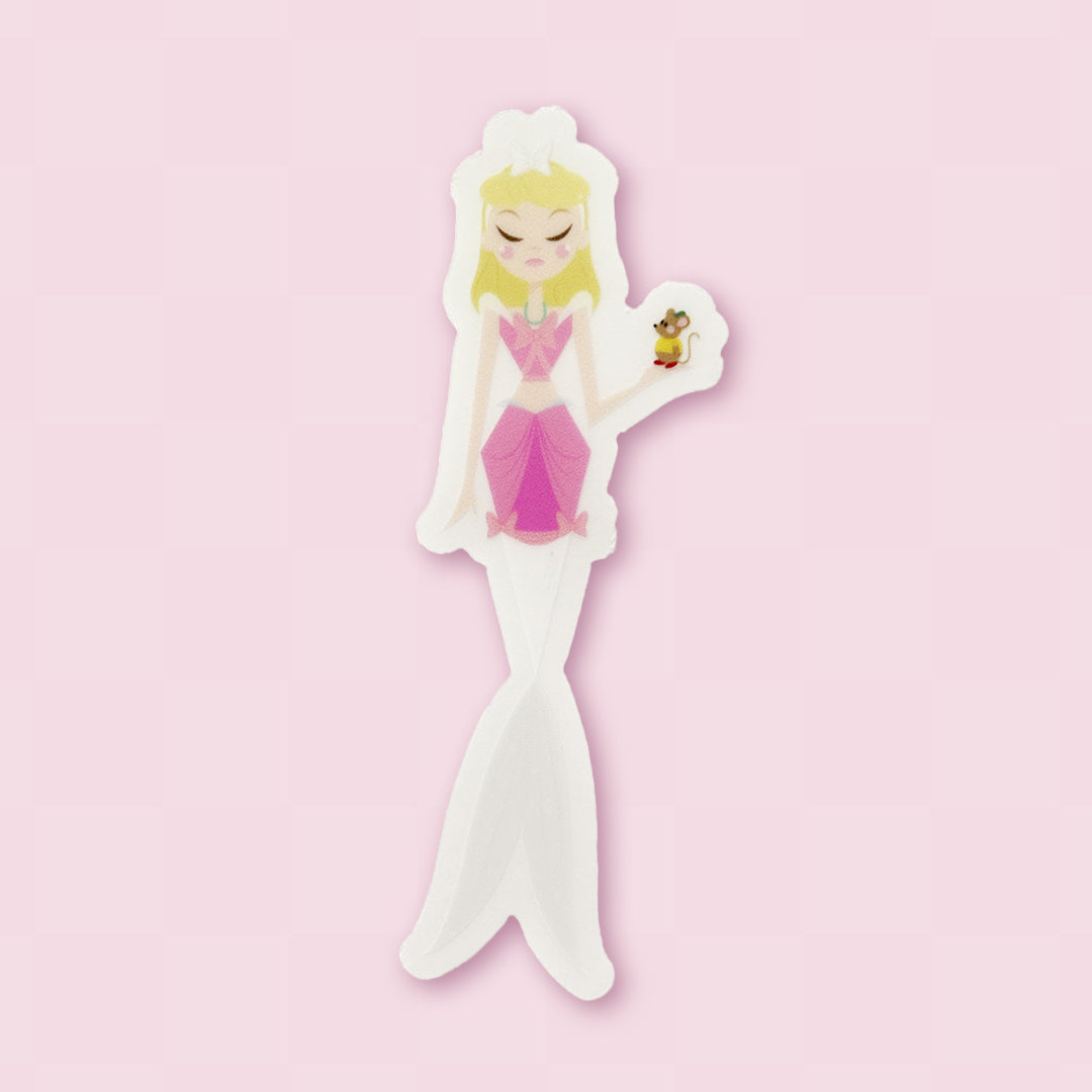 Pink Cindy Mermie Vinyl Sticker