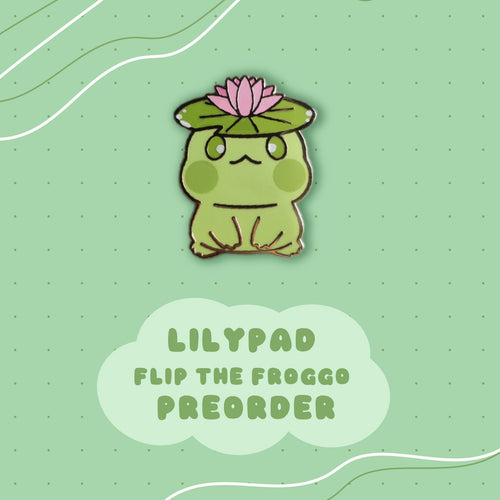 Lilypad Flip the Froggo Enamel Pin