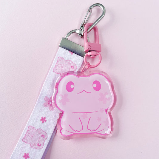 Sakura Flip Keychain Lanyard