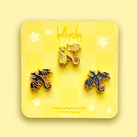 Mini Dragons Enamel Pin Set