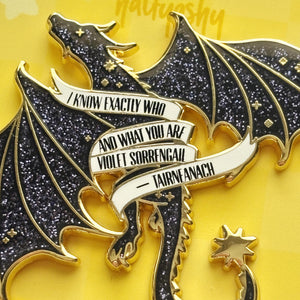 Black Dragon Enamel Pin