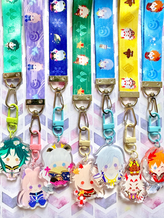 Genshin Keychain Lanyards (Version 1.0)