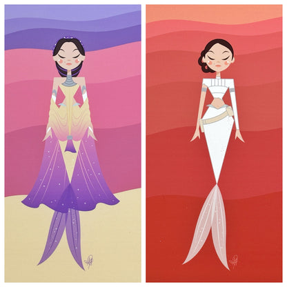 Space Queen Mermies Print