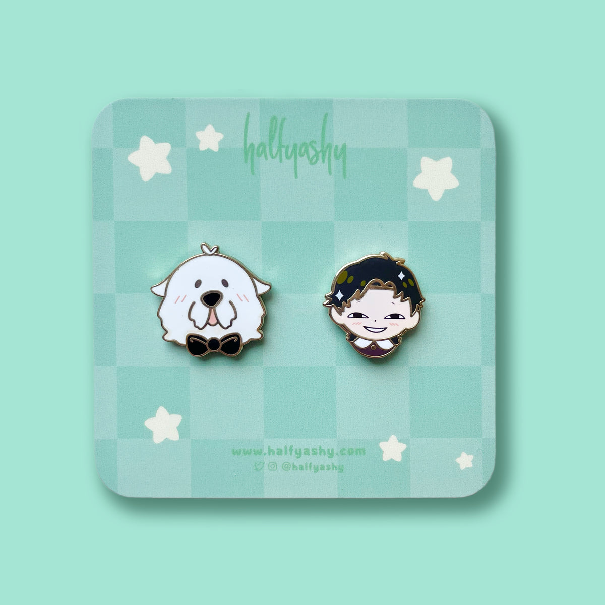 Spy Dog and Heh Boy Mini Pin