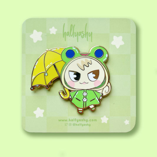 Raincoat Squirrel Enamel Pin