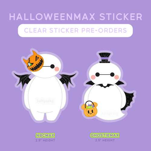 HalloweenMax Clear Vinyl Stickers