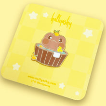 Load image into Gallery viewer, Capybara Flip the Froggo Enamel Pin
