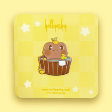 Load image into Gallery viewer, Capybara Flip the Froggo Enamel Pin