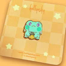 Load image into Gallery viewer, Franken Flip the Froggo Enamel Pin