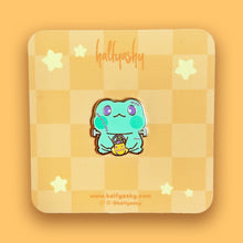 Load image into Gallery viewer, Franken Flip the Froggo Enamel Pin