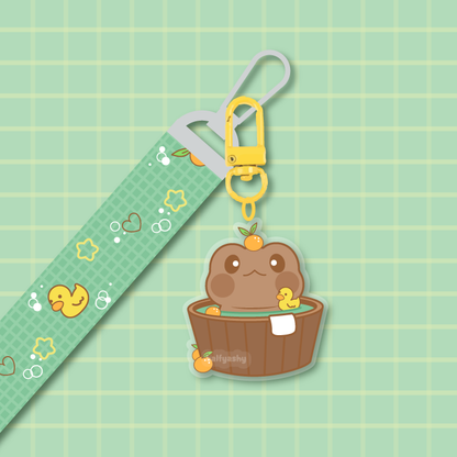 Capy Flip Keychain Lanyard