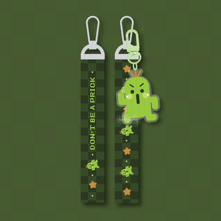 Cactus Keychain Lanyard