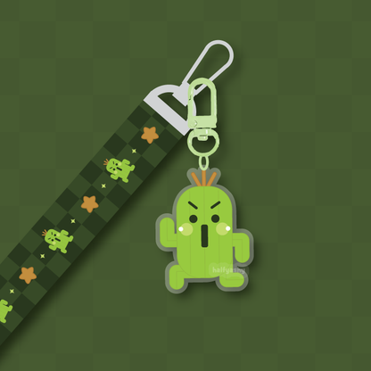Cactus Keychain Lanyard