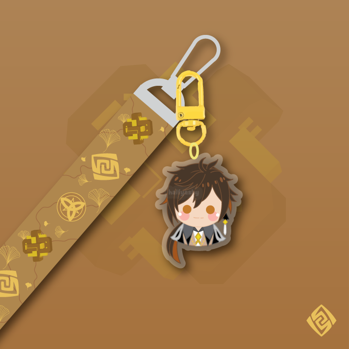 Zhongli Keychain Lanyard