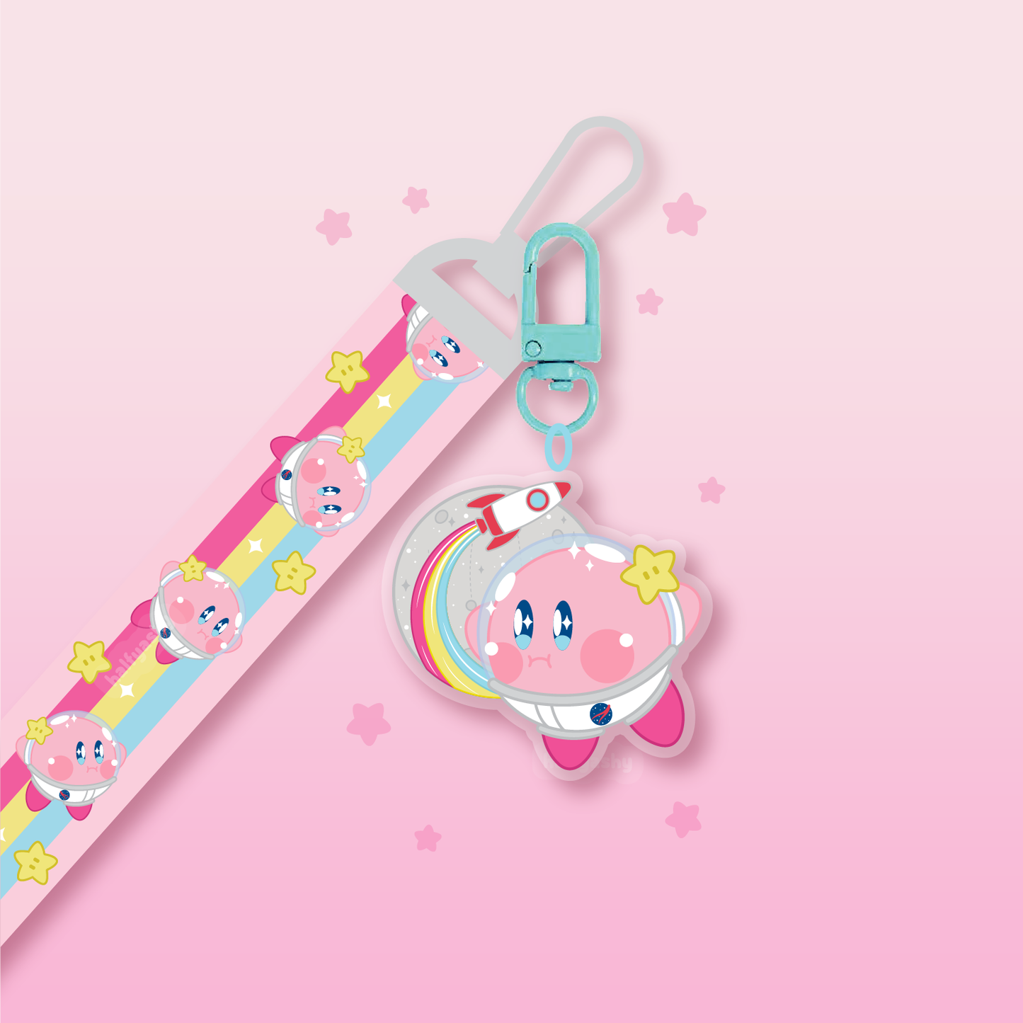 Astro Poyo Keychain Lanyard