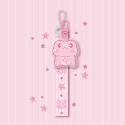 Sakura Flip Keychain Lanyard