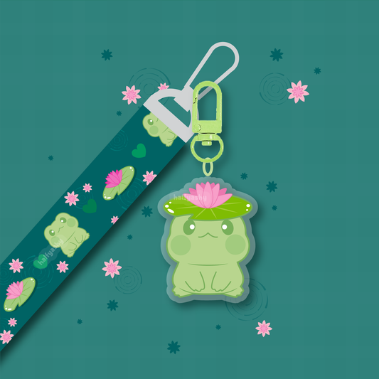 Lily Pad Flip Keychain Lanyard