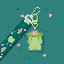 Load image into Gallery viewer, Lily Pad Flip Keychain Lanyard
