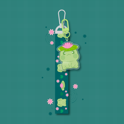 Lily Pad Flip Keychain Lanyard