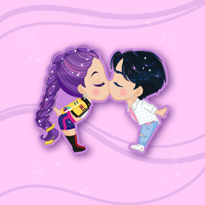 Rujinu Soda Pop Kissing Cuties Vinyl Stickers