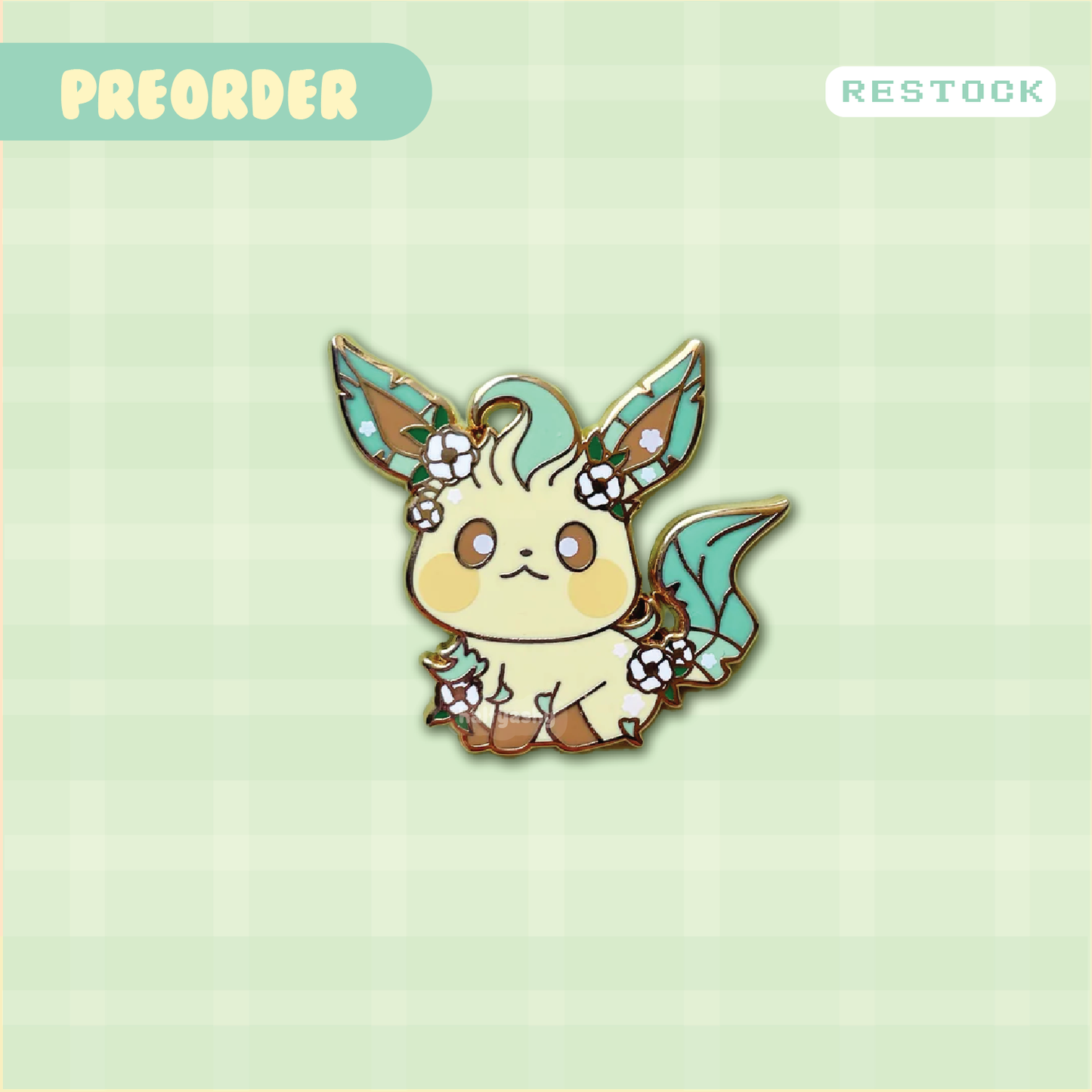 Poke Grass Cutie #0470 Enamel Pin *PRE-ORDER*
