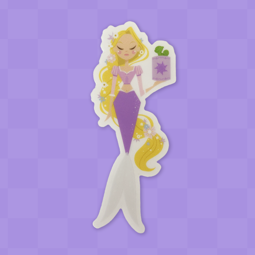 Lantern Mermie Vinyl Sticker