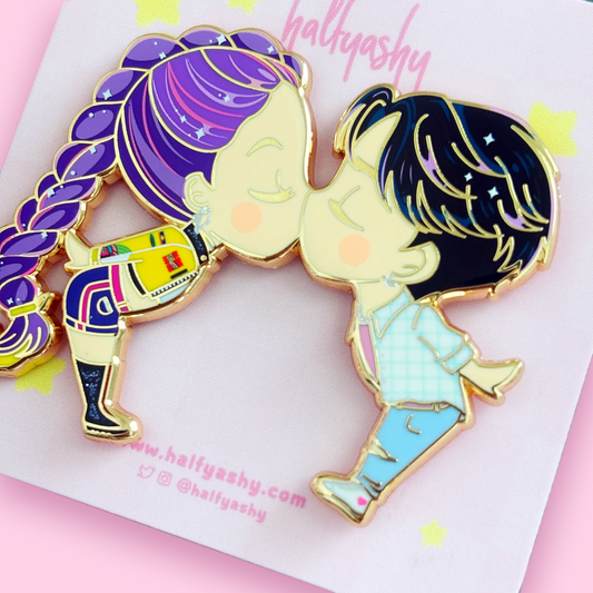 Rujinu-Soda Pop Kissing Cuties Enamel Pin