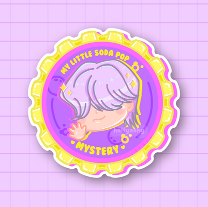 Bottle Cap Vinyl Stickers