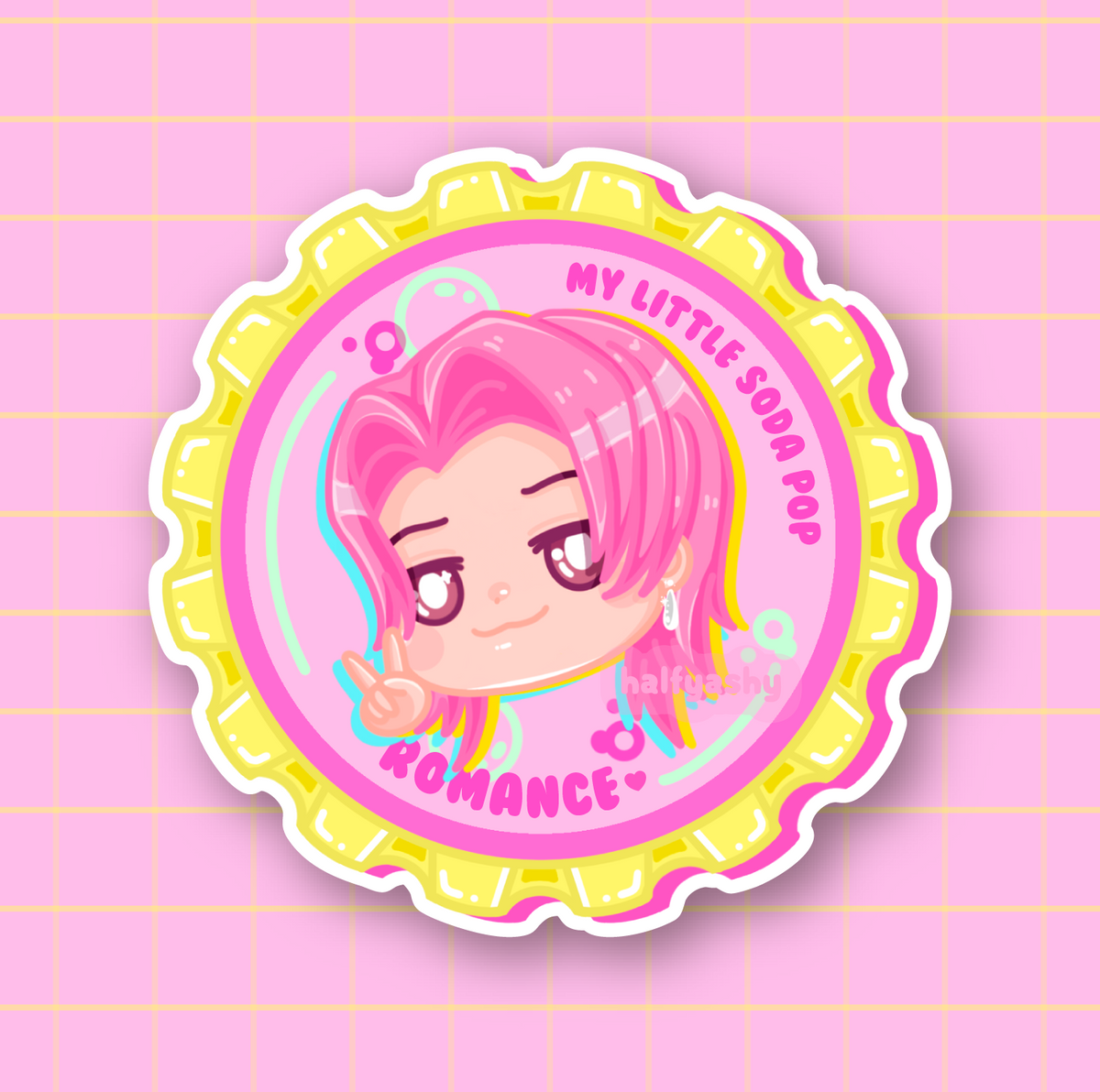 Bottle Cap Vinyl Stickers