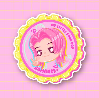 Bottle Cap Vinyl Stickers