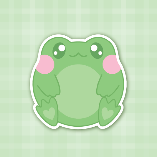 Froggo Puff Vinyl Sticker
